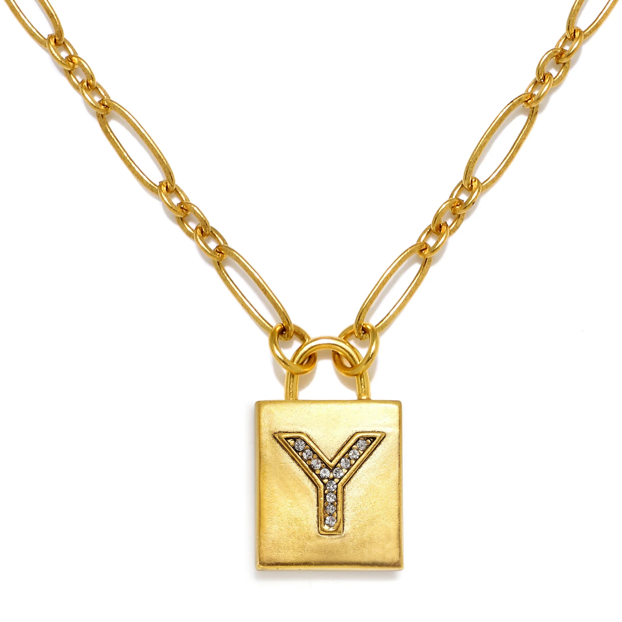 Padlock Initial Necklace - Image 28