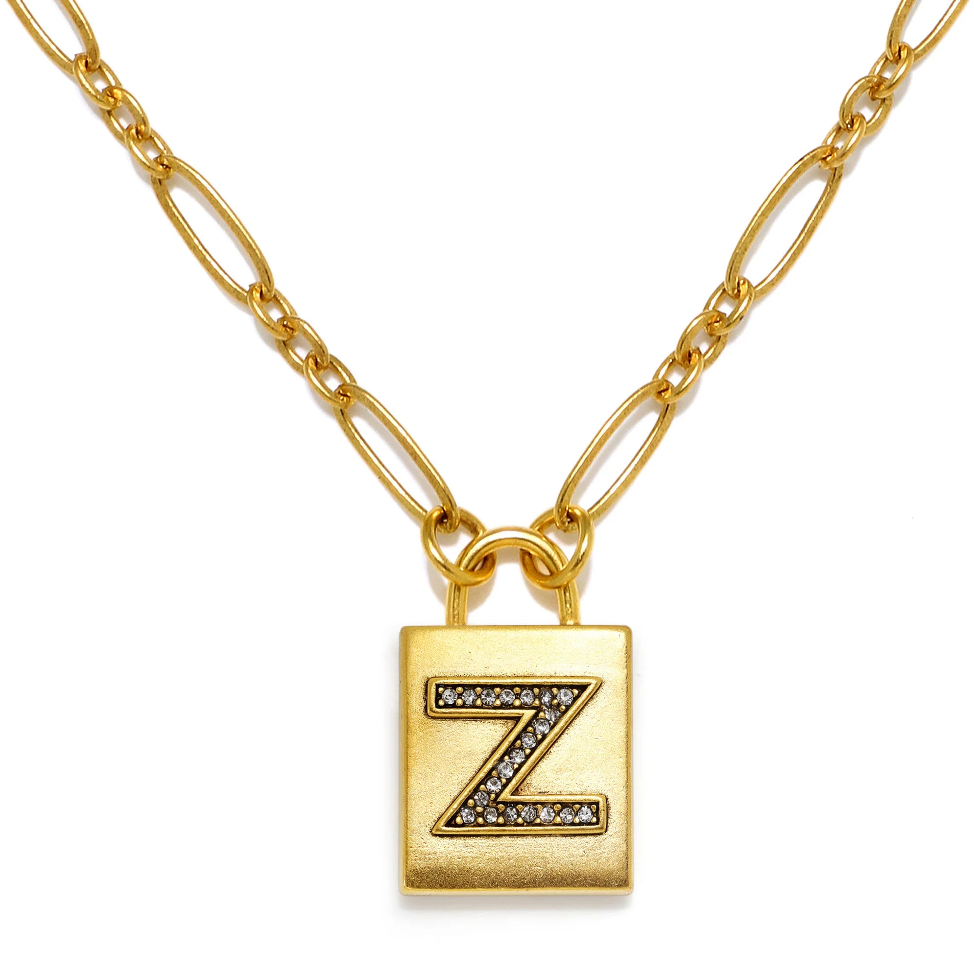 Padlock Initial Necklace - Image 29