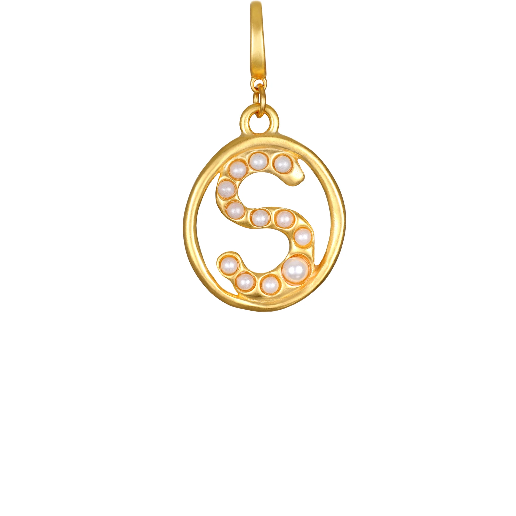 Pearl Initial Clip-On Charm - Image 10