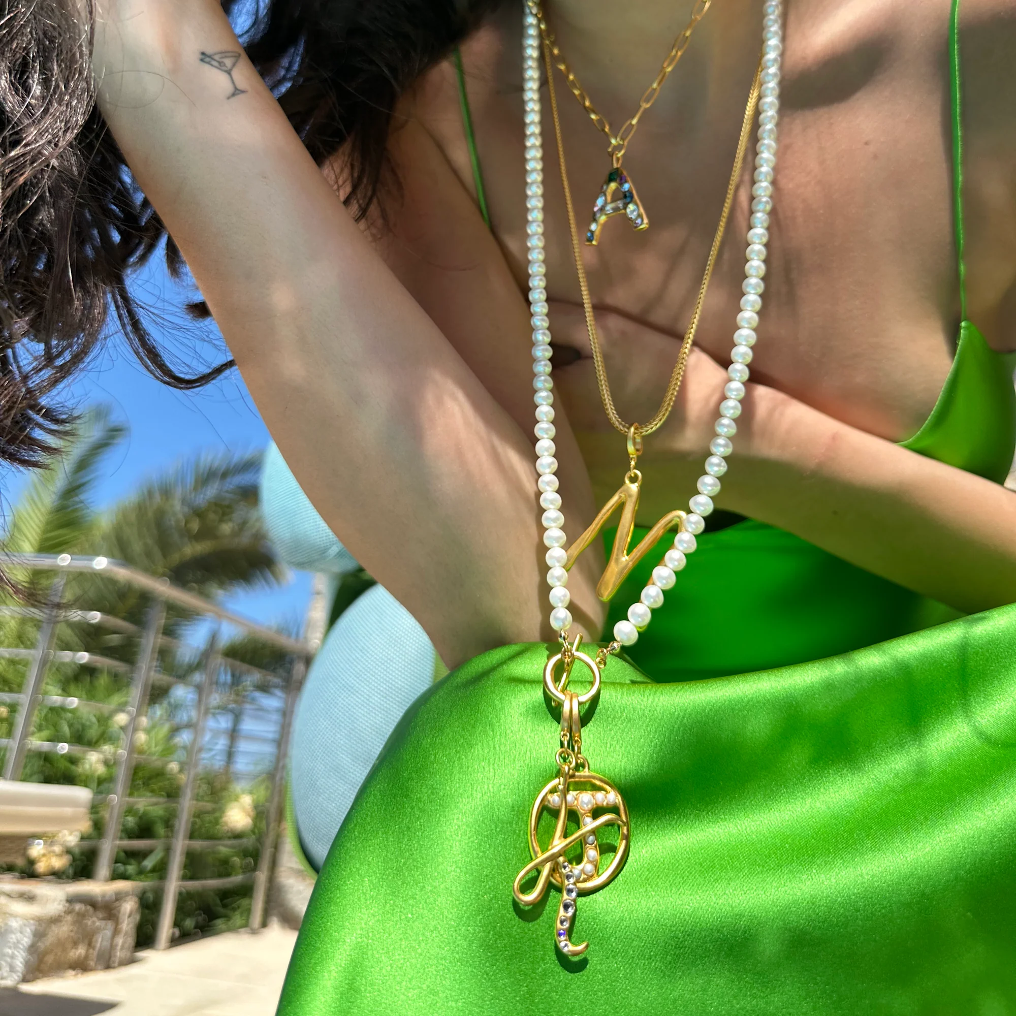 Pearl Initial Clip-On Charm - Image 12