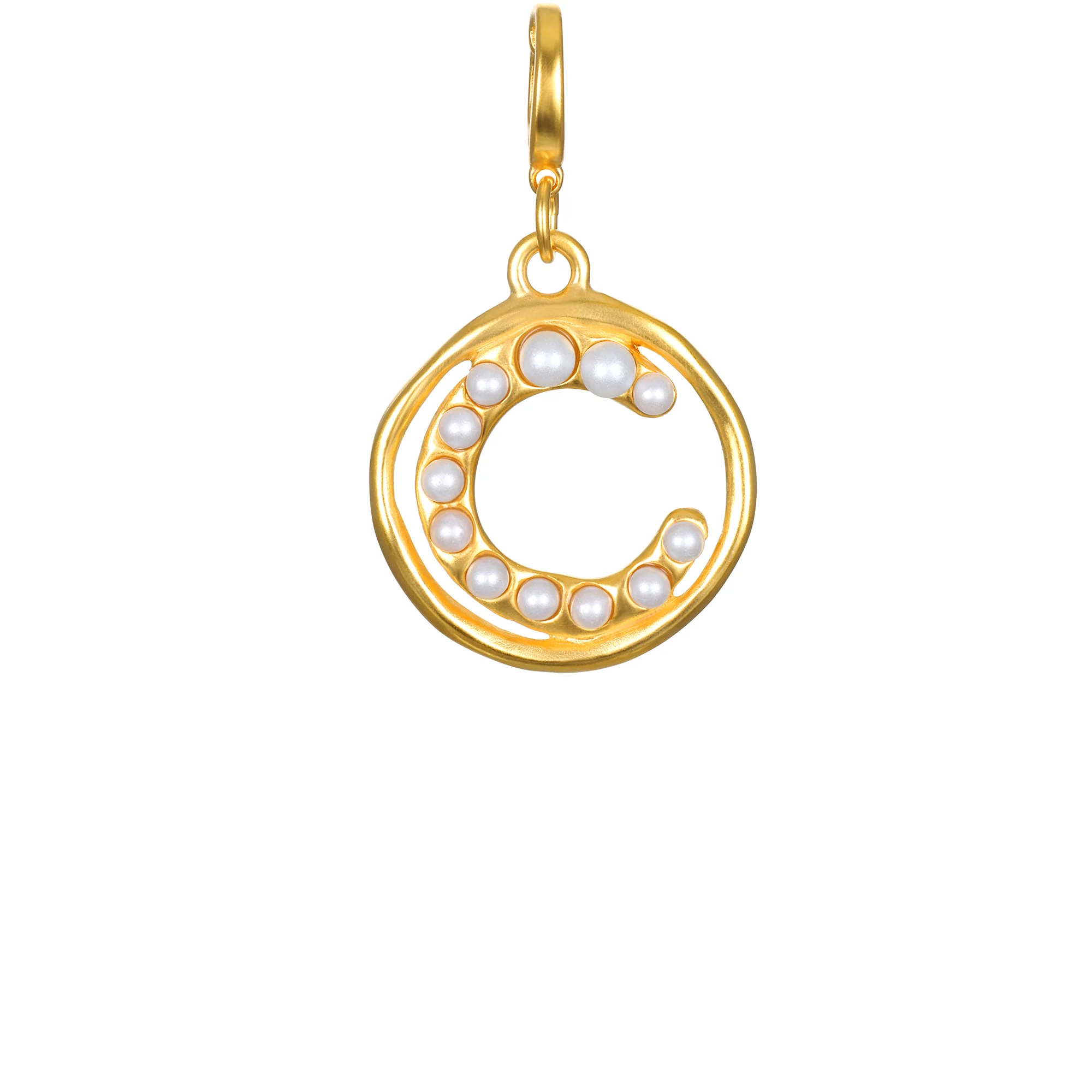Pearl Initial Clip-On Charm - Image 3