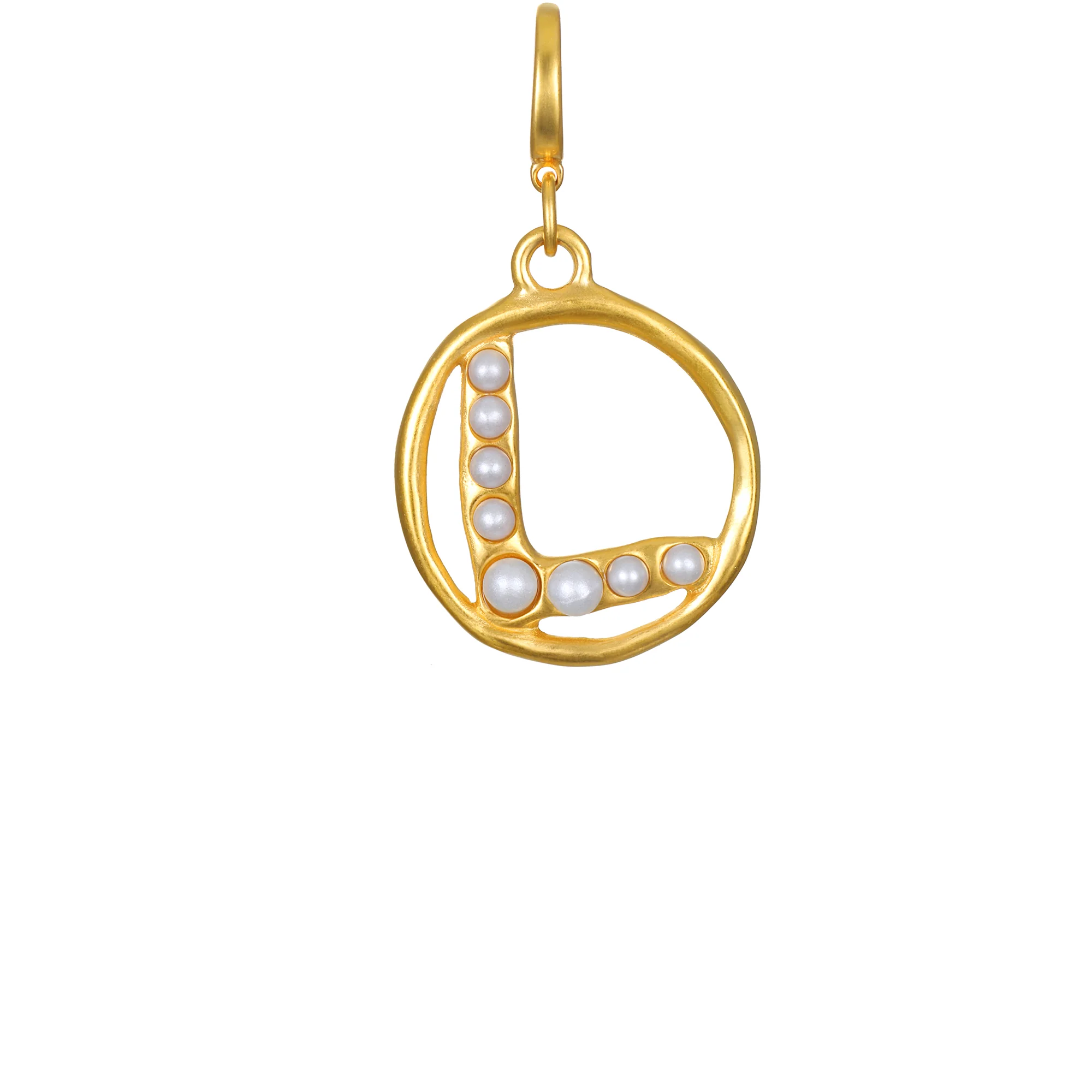 Pearl Initial Clip-On Charm - Image 7