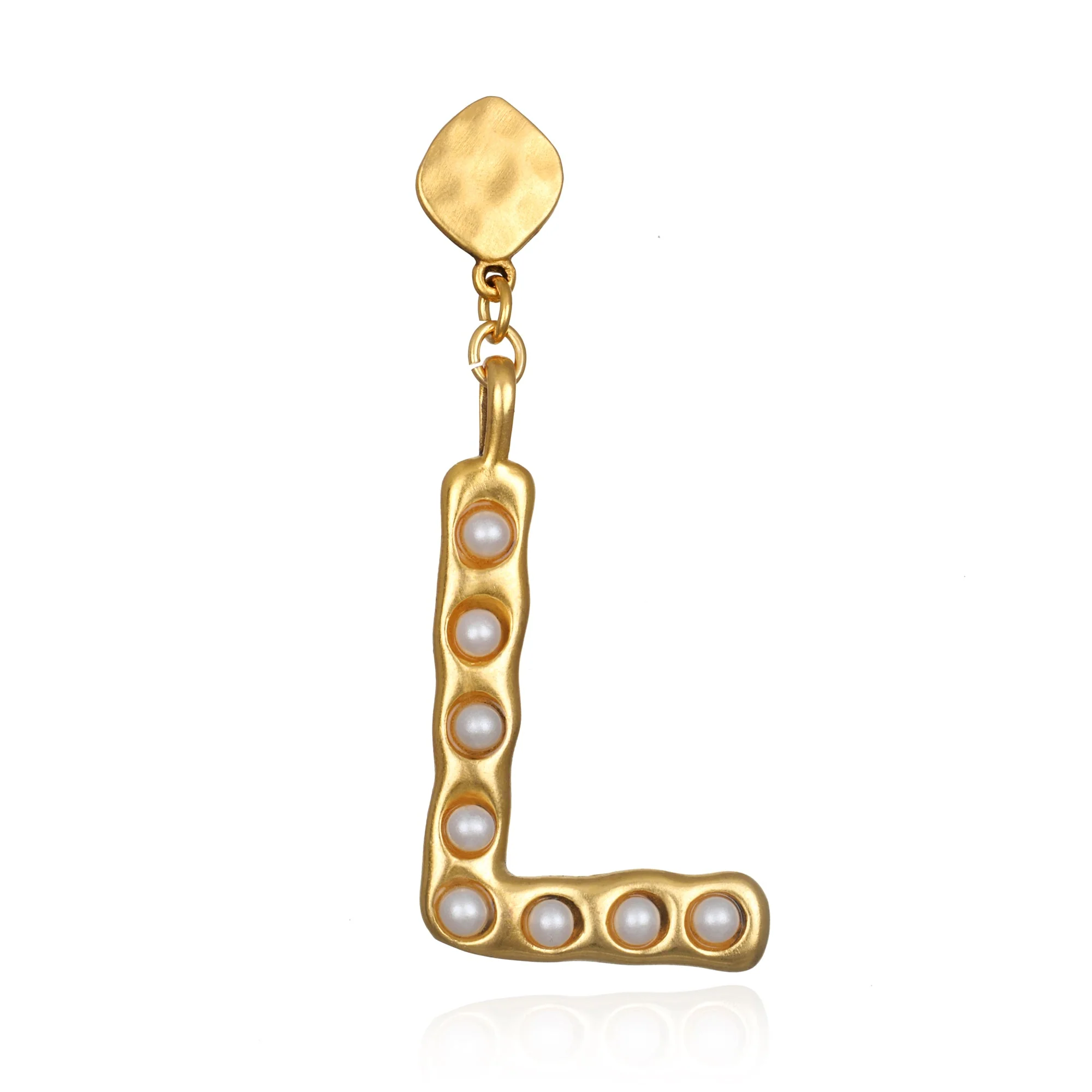 Pearl Initial Single Earring - Image 11