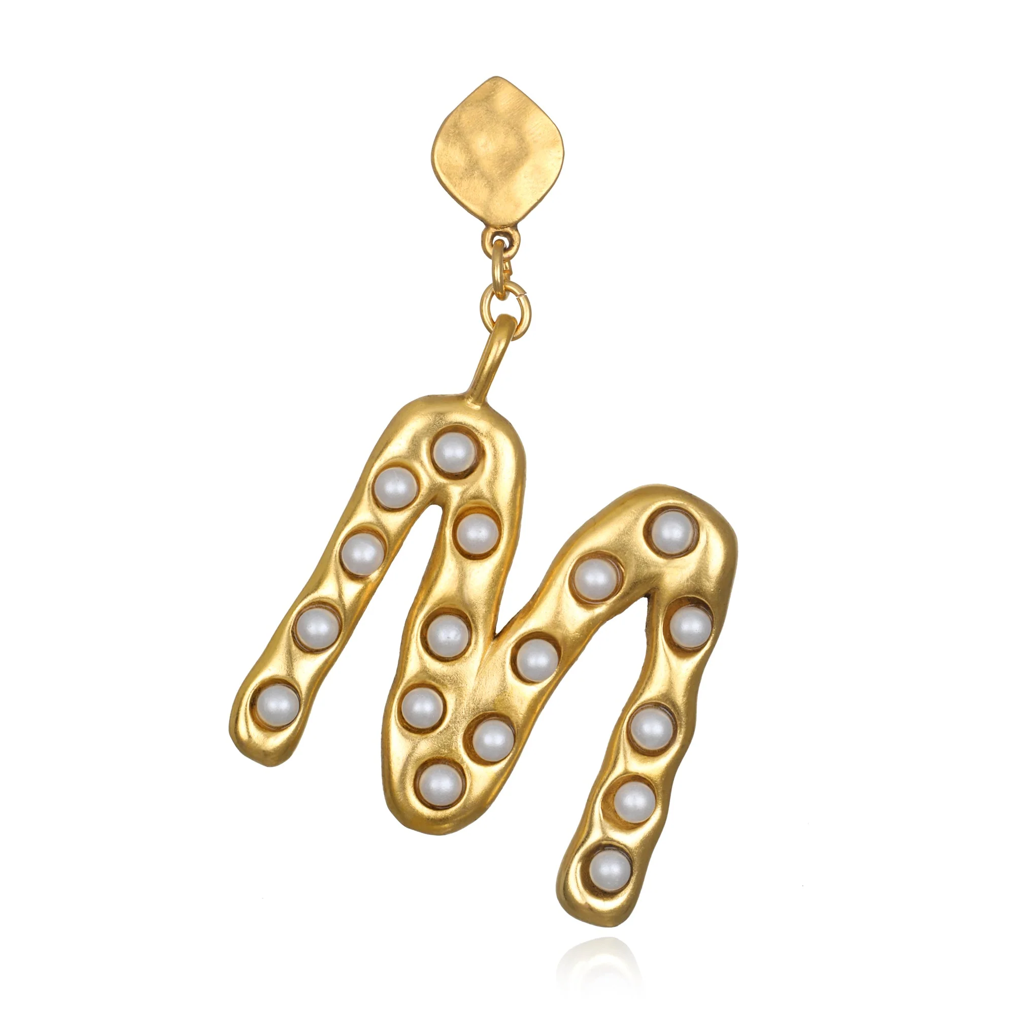 Pearl Initial Single Earring - Image 12