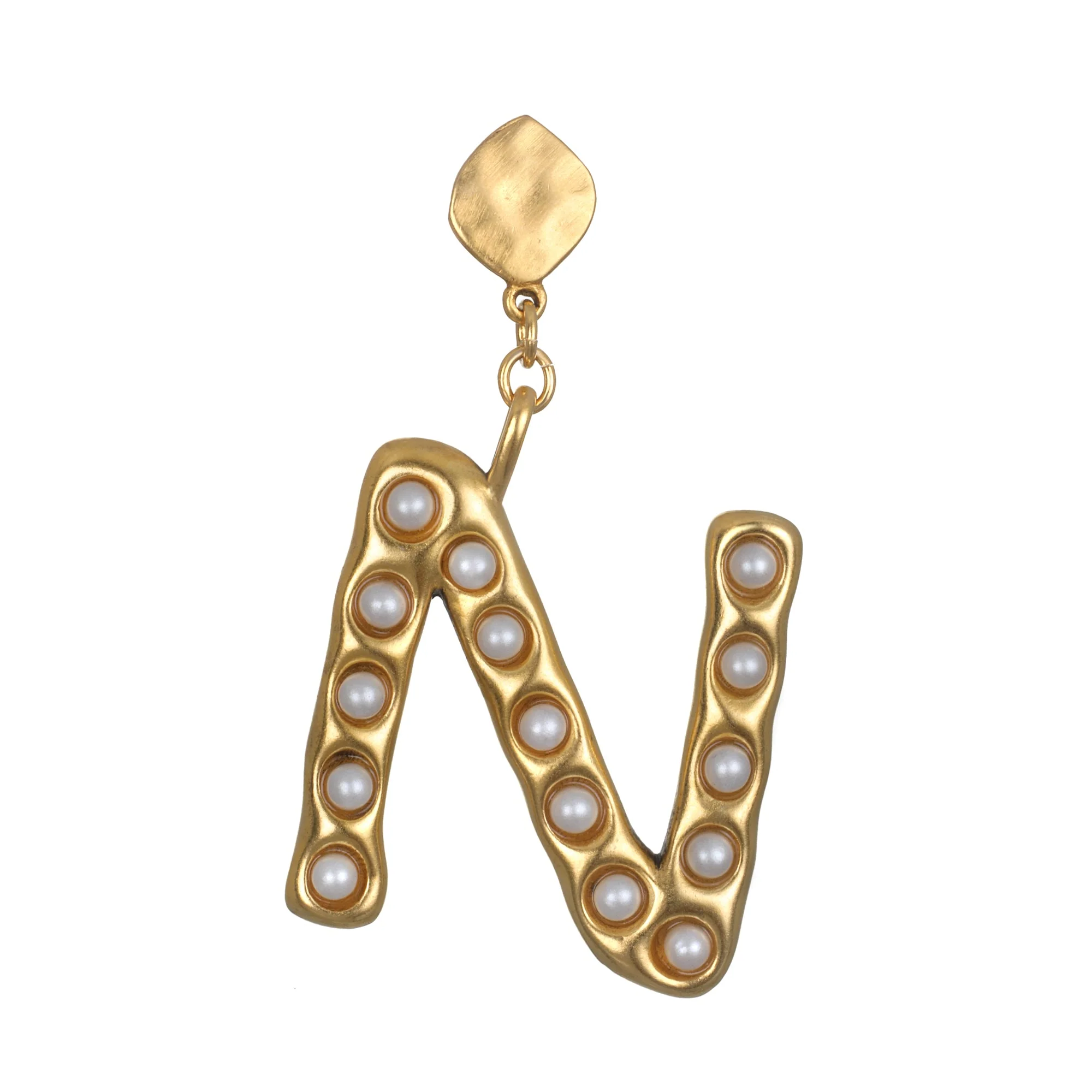 Pearl Initial Single Earring - Image 13
