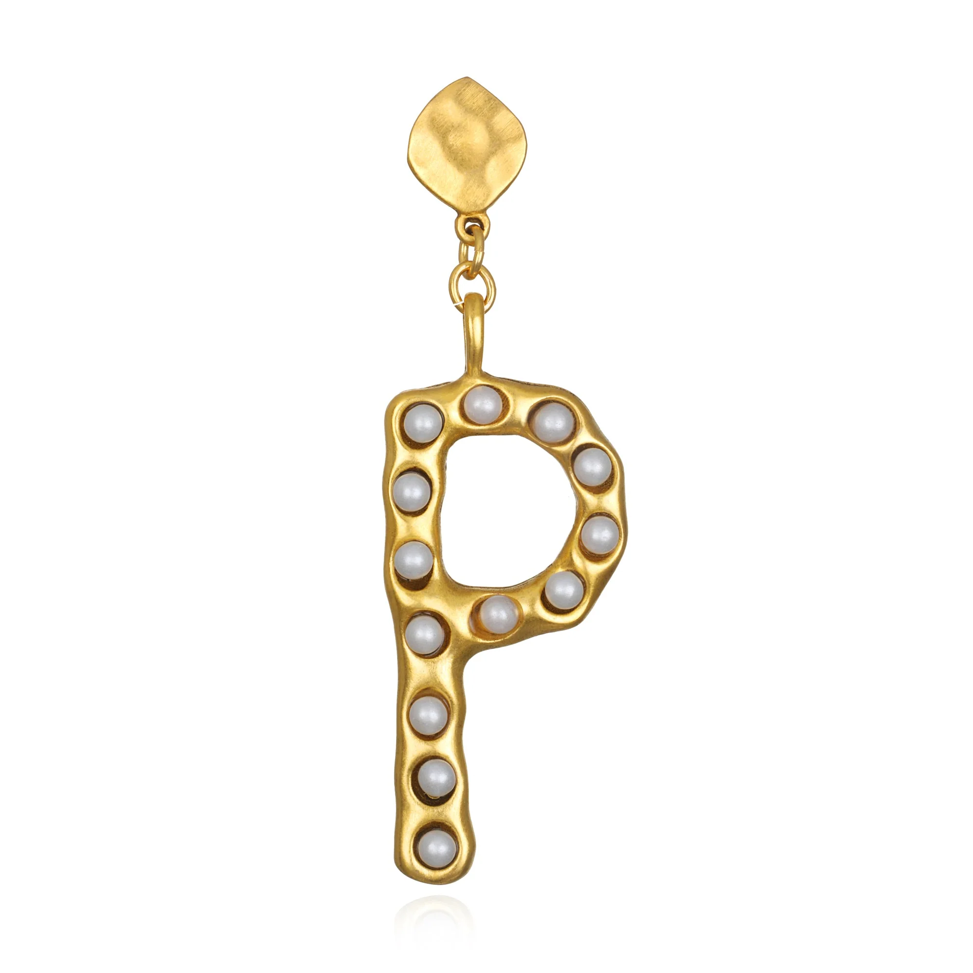 Pearl Initial Single Earring - Image 14