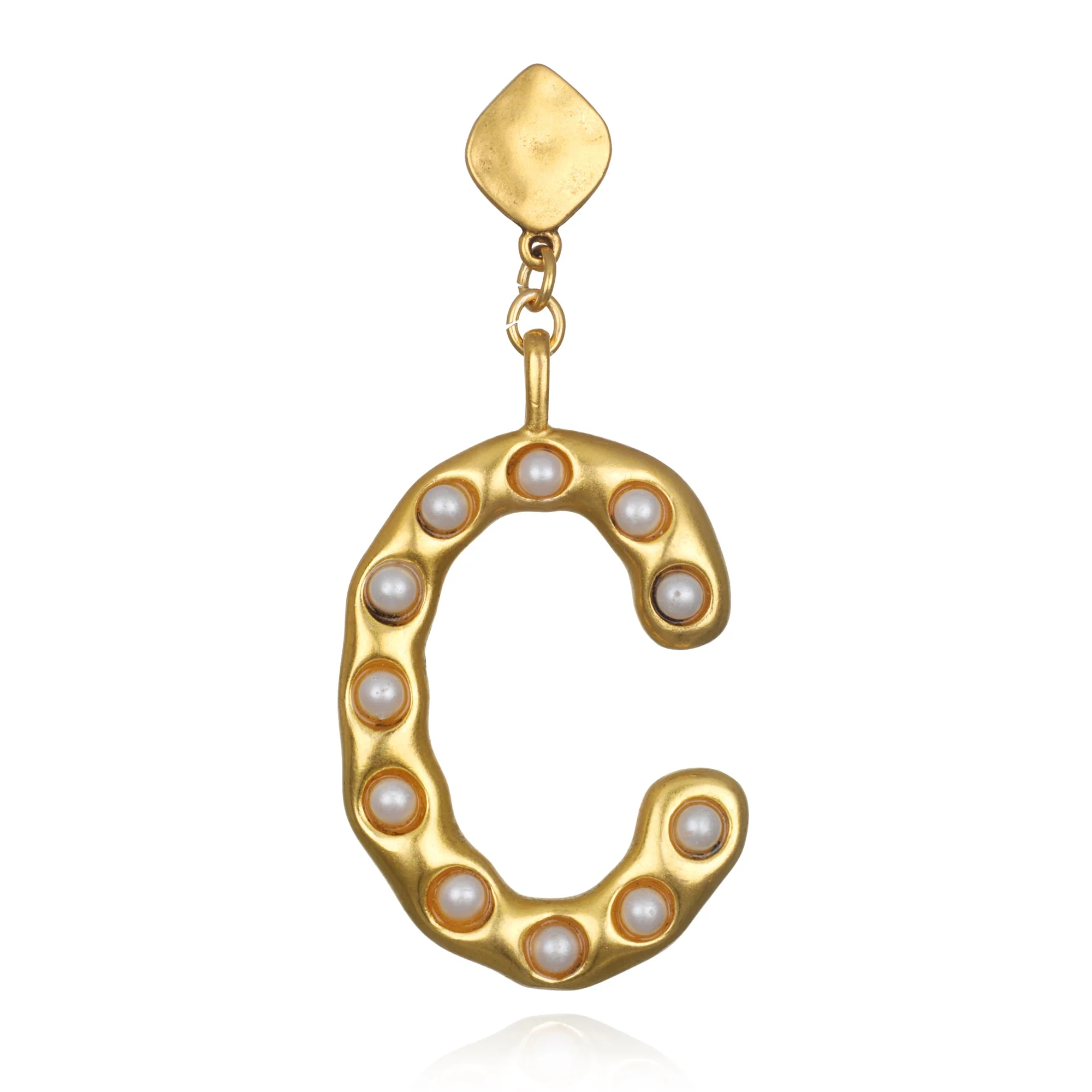 Pearl Initial Single Earring - Image 5