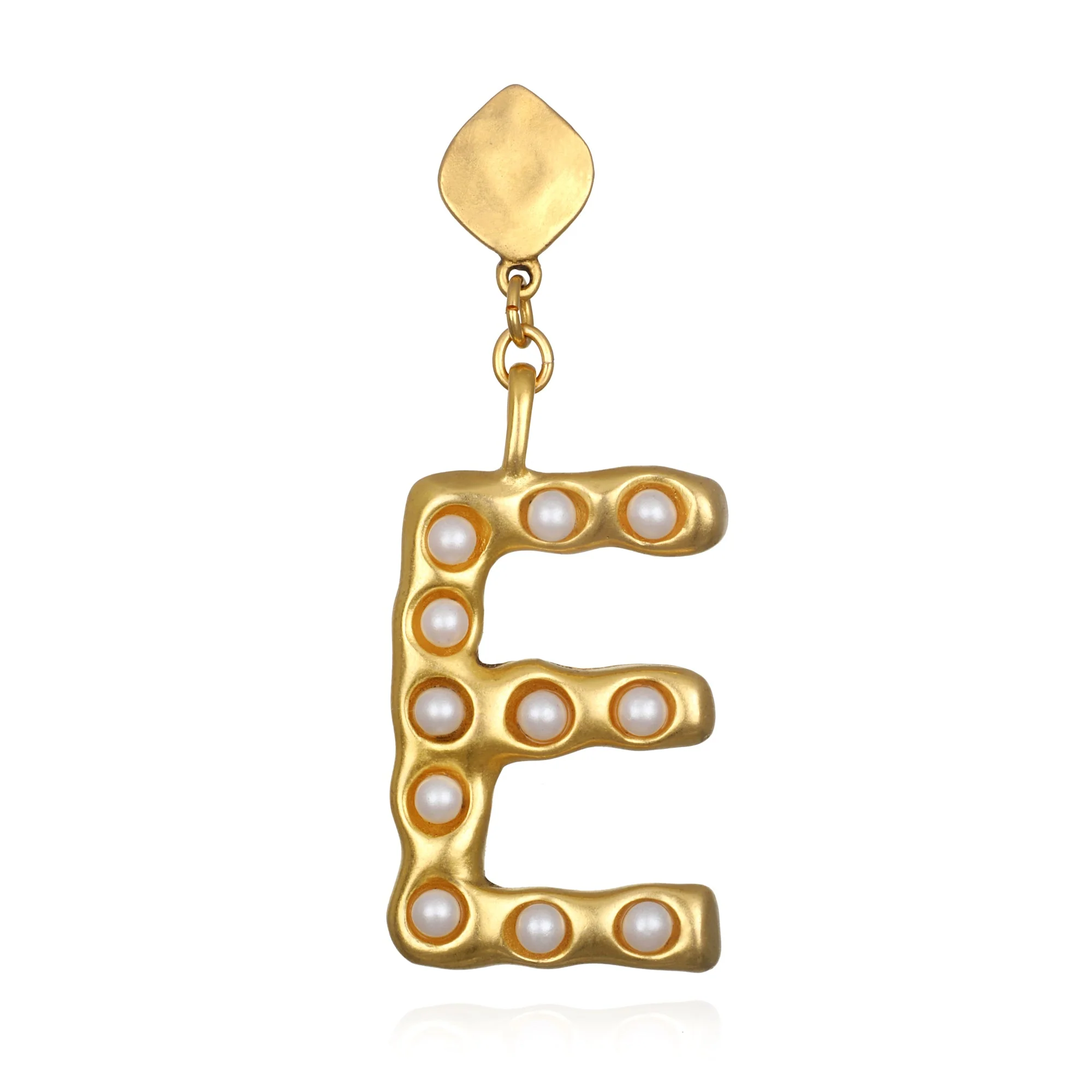 Pearl Initial Single Earring - Image 7