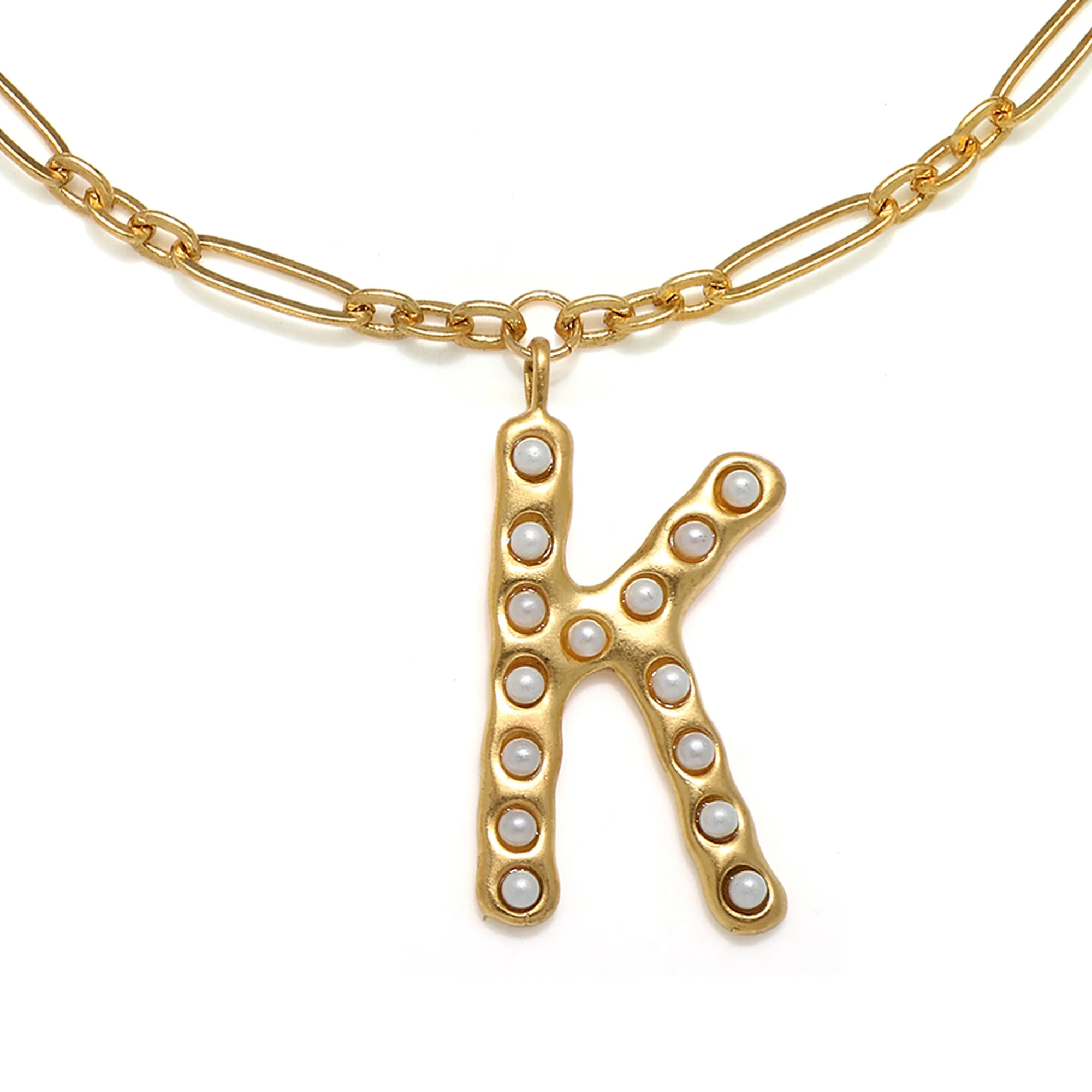 Pearl Initial Necklace - Image 16