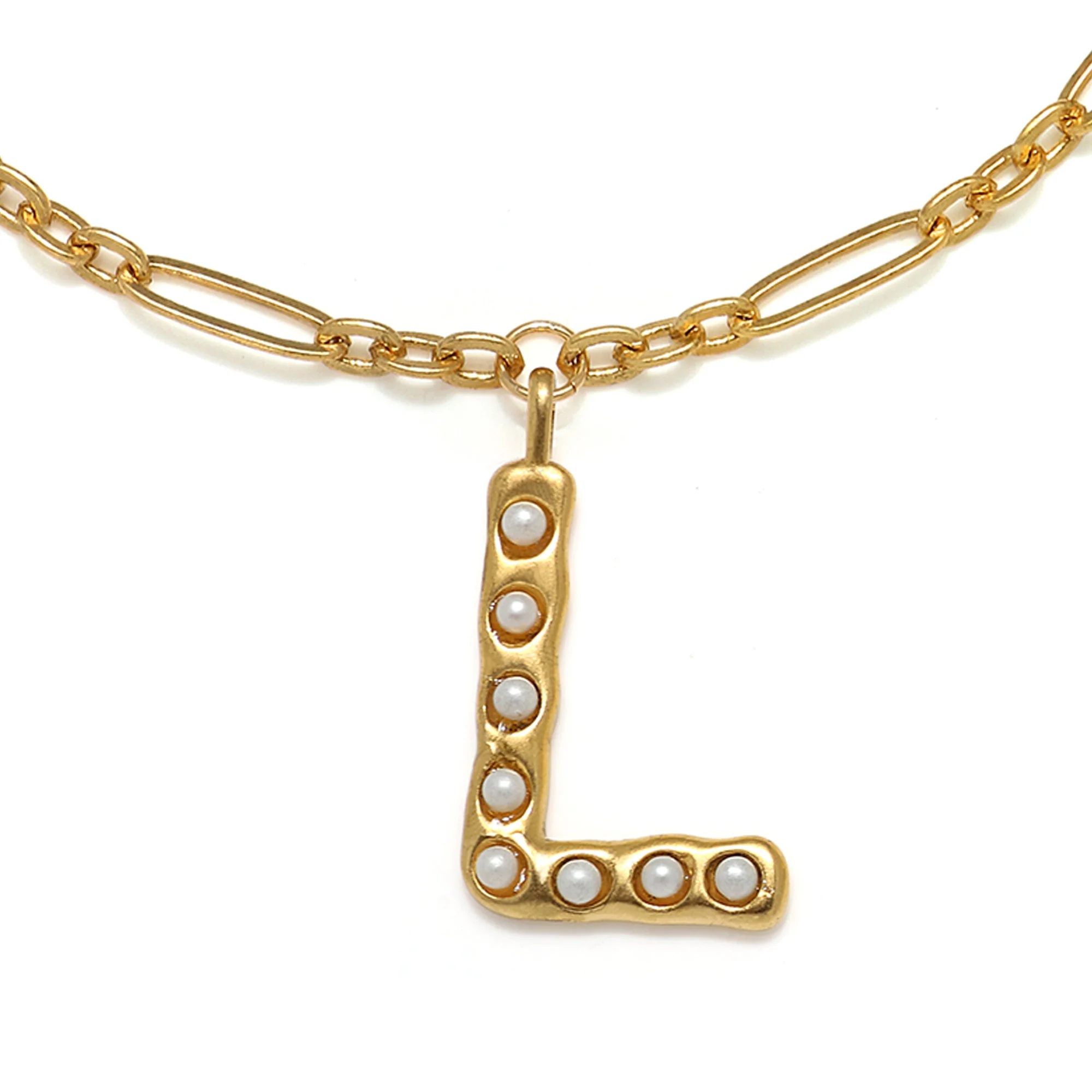 Pearl Initial Necklace - Image 17