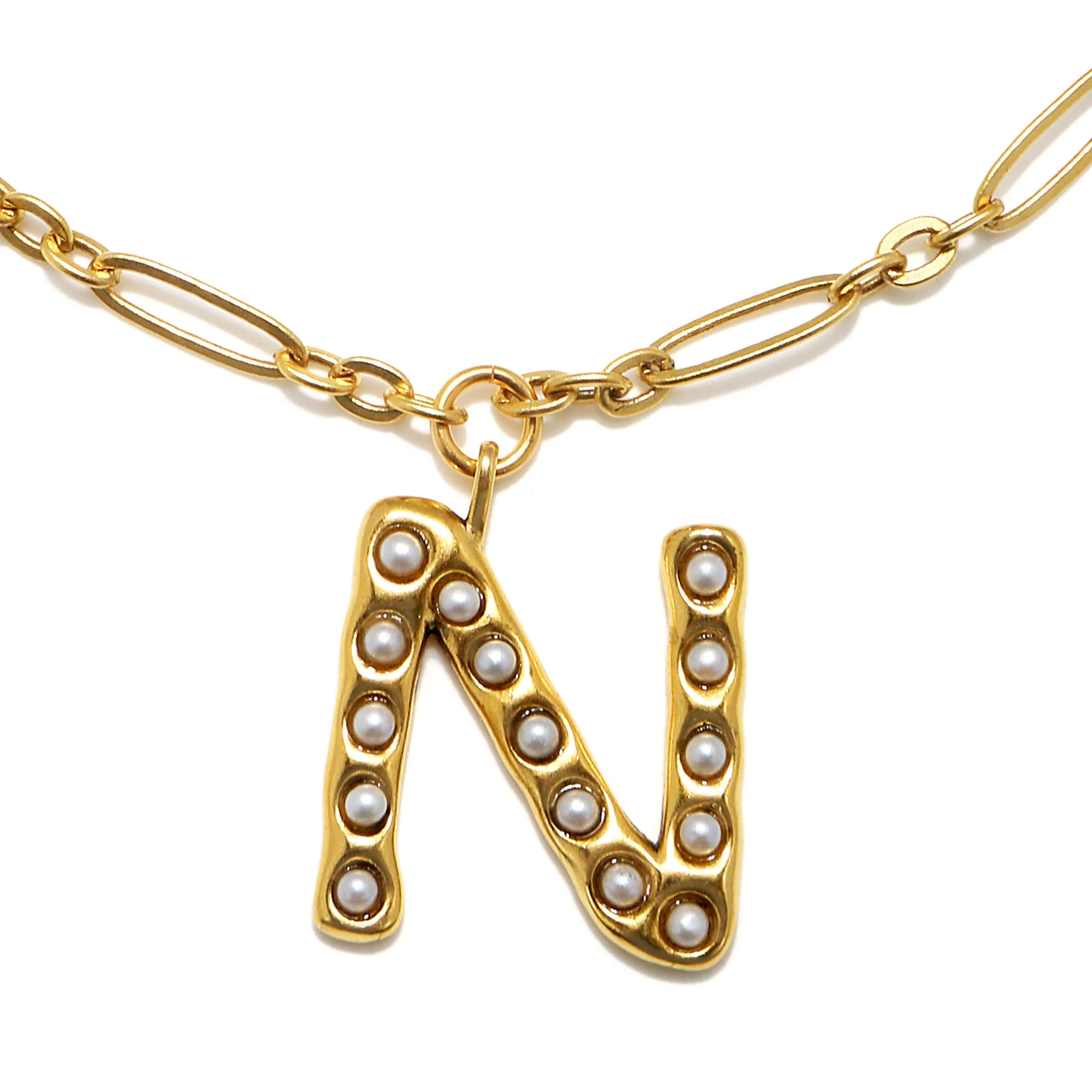 Pearl Initial Necklace - Image 18