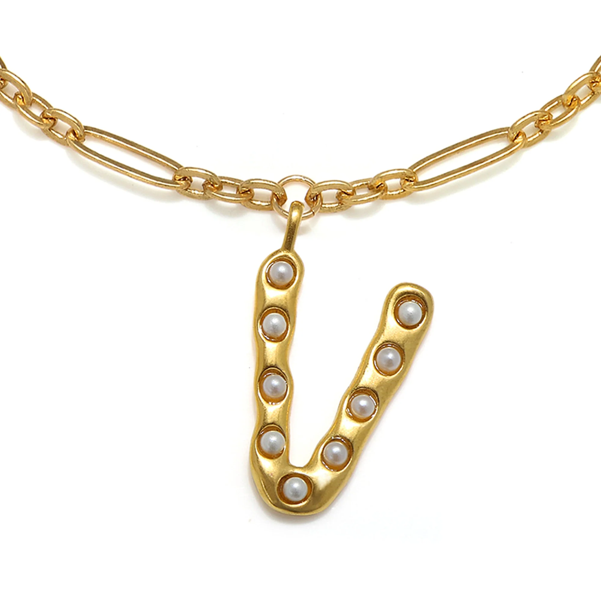 Pearl Initial Necklace - Image 25
