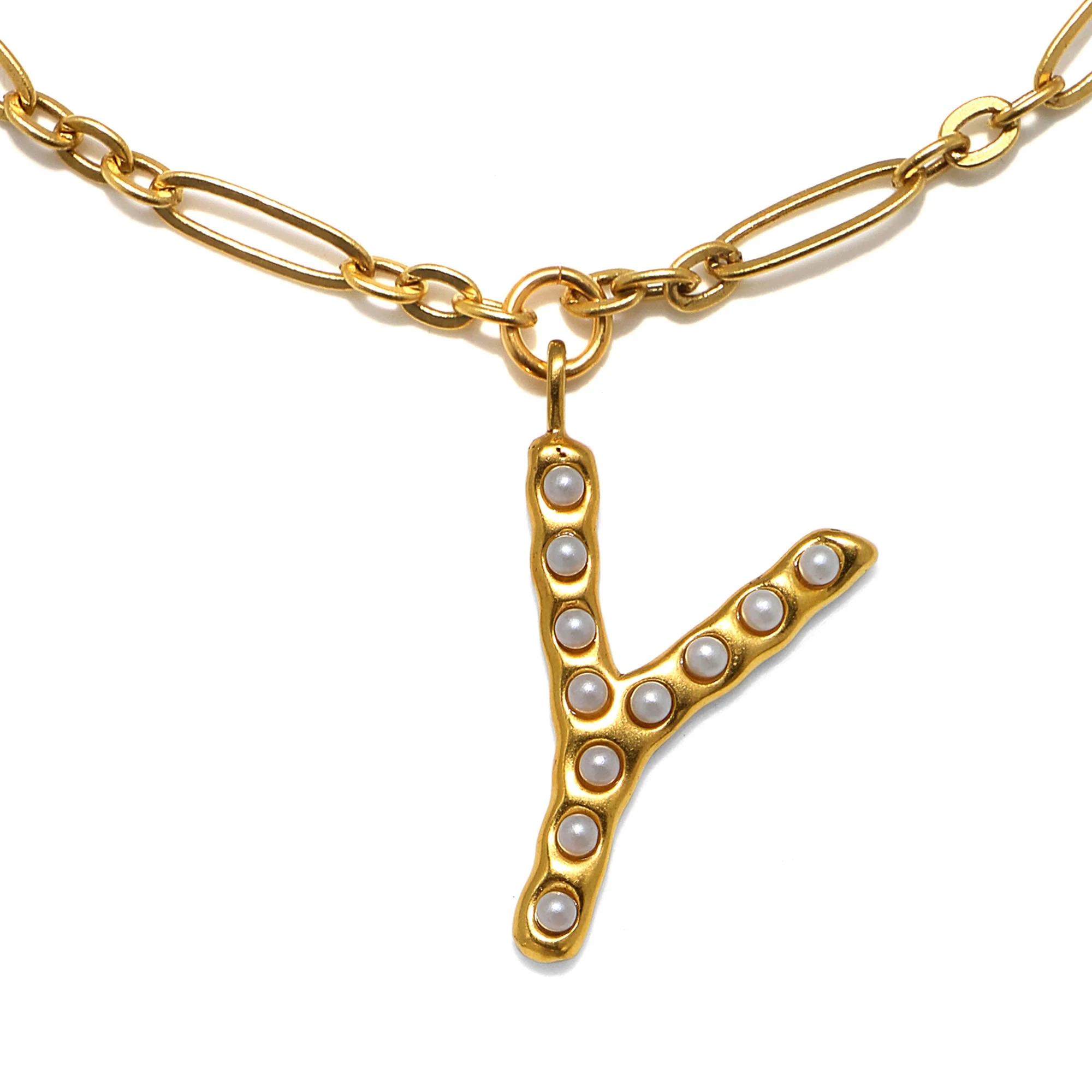 Pearl Initial Necklace - Image 28