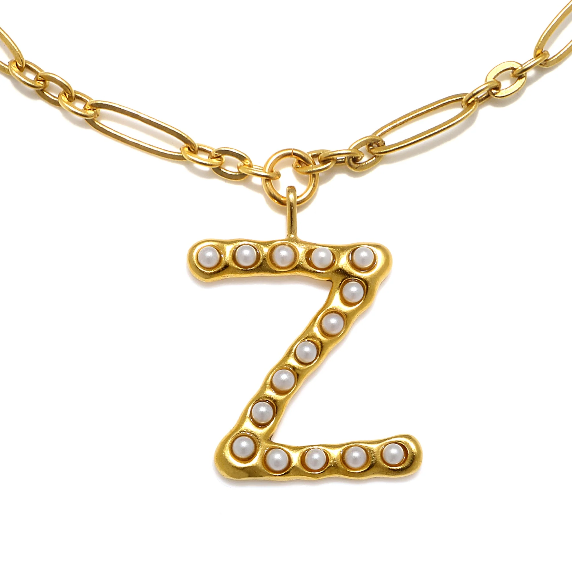 Pearl Initial Necklace - Image 29