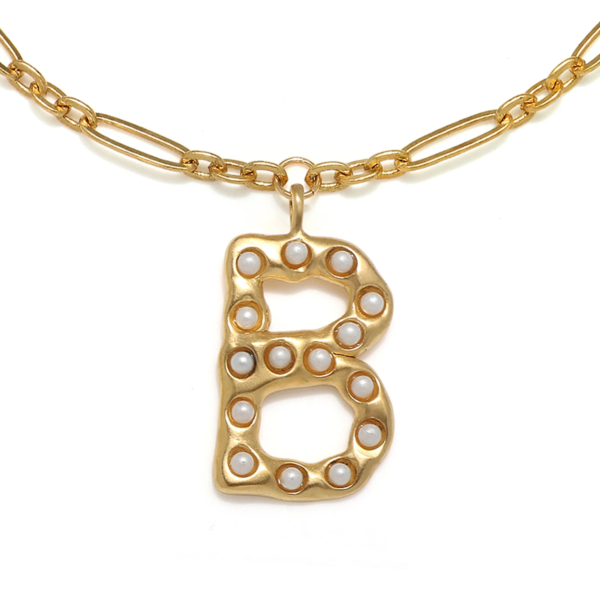 Pearl Initial Necklace - Image 7