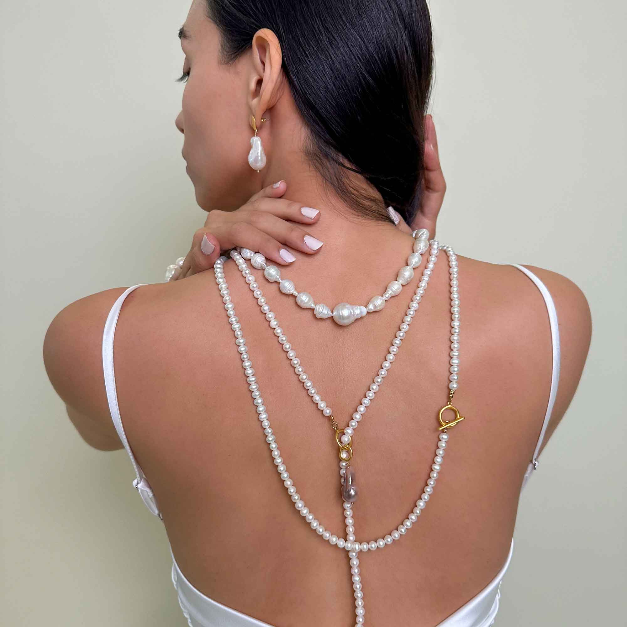 Pink Baroque Pearl Clip-On Charm - Image 3