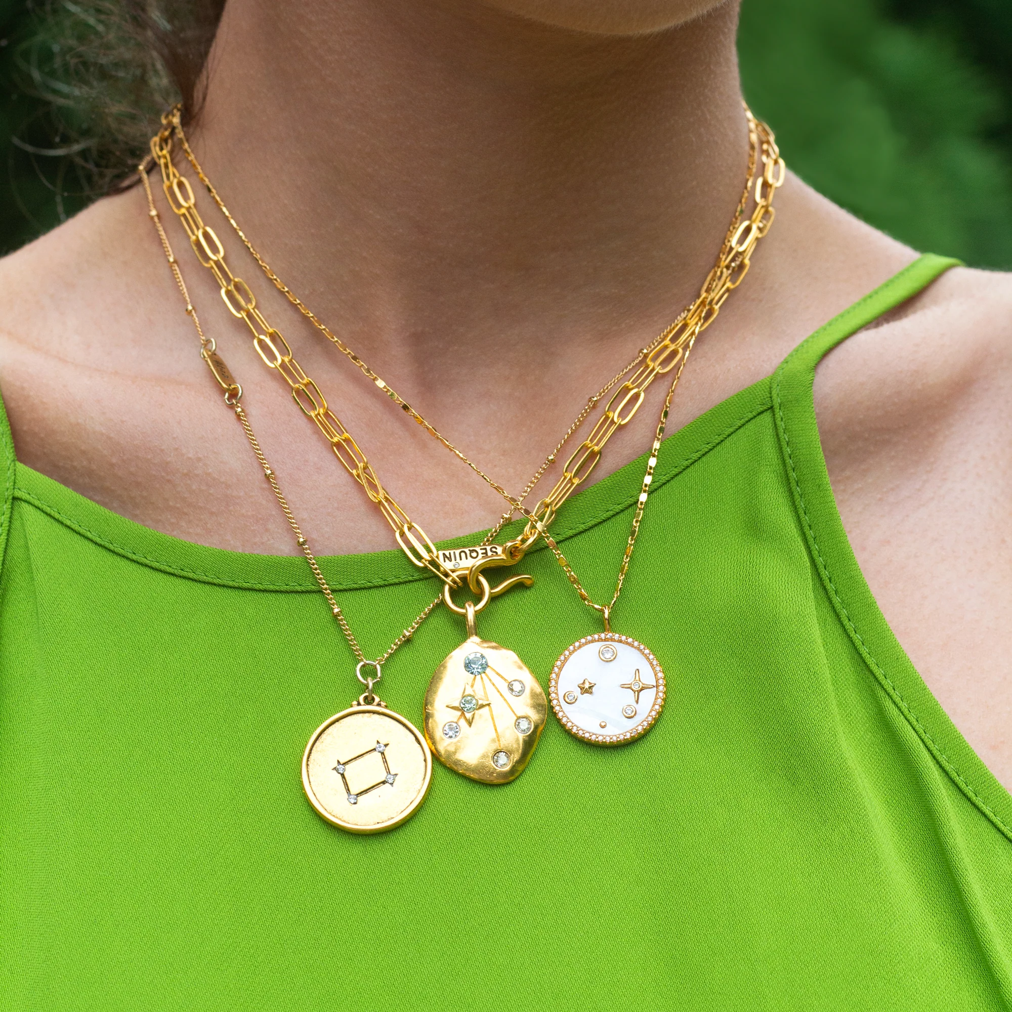 Reflecting Star Map Convertible Necklace - Image 2