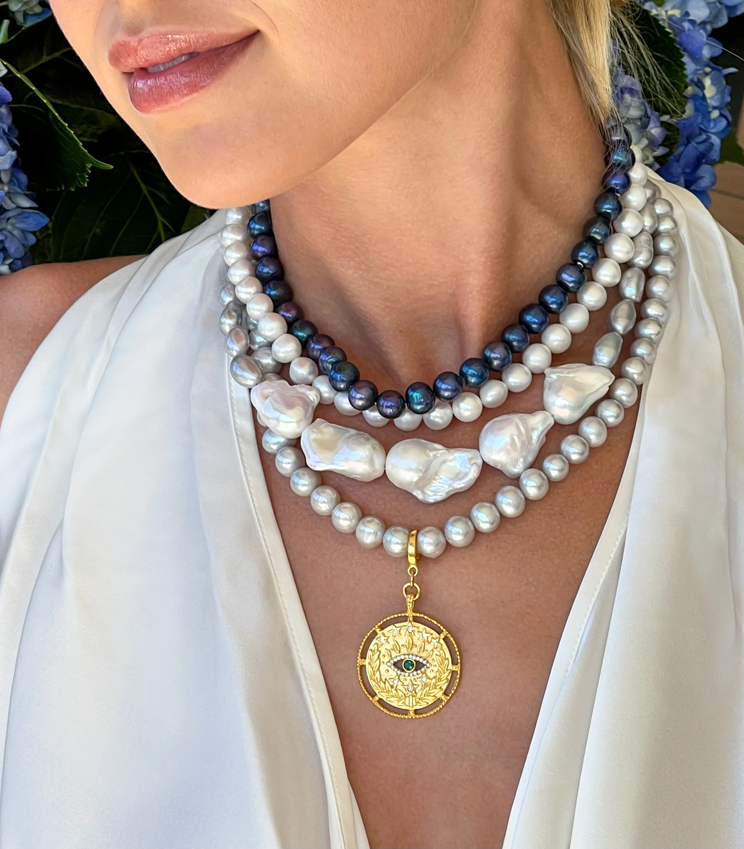 Remi Pearl Choker Necklace - Image 3