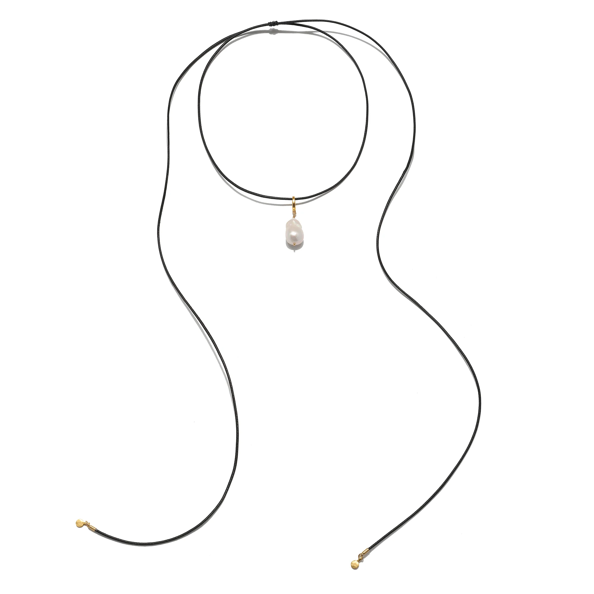Sami Leather Cord Necklace - Image 2