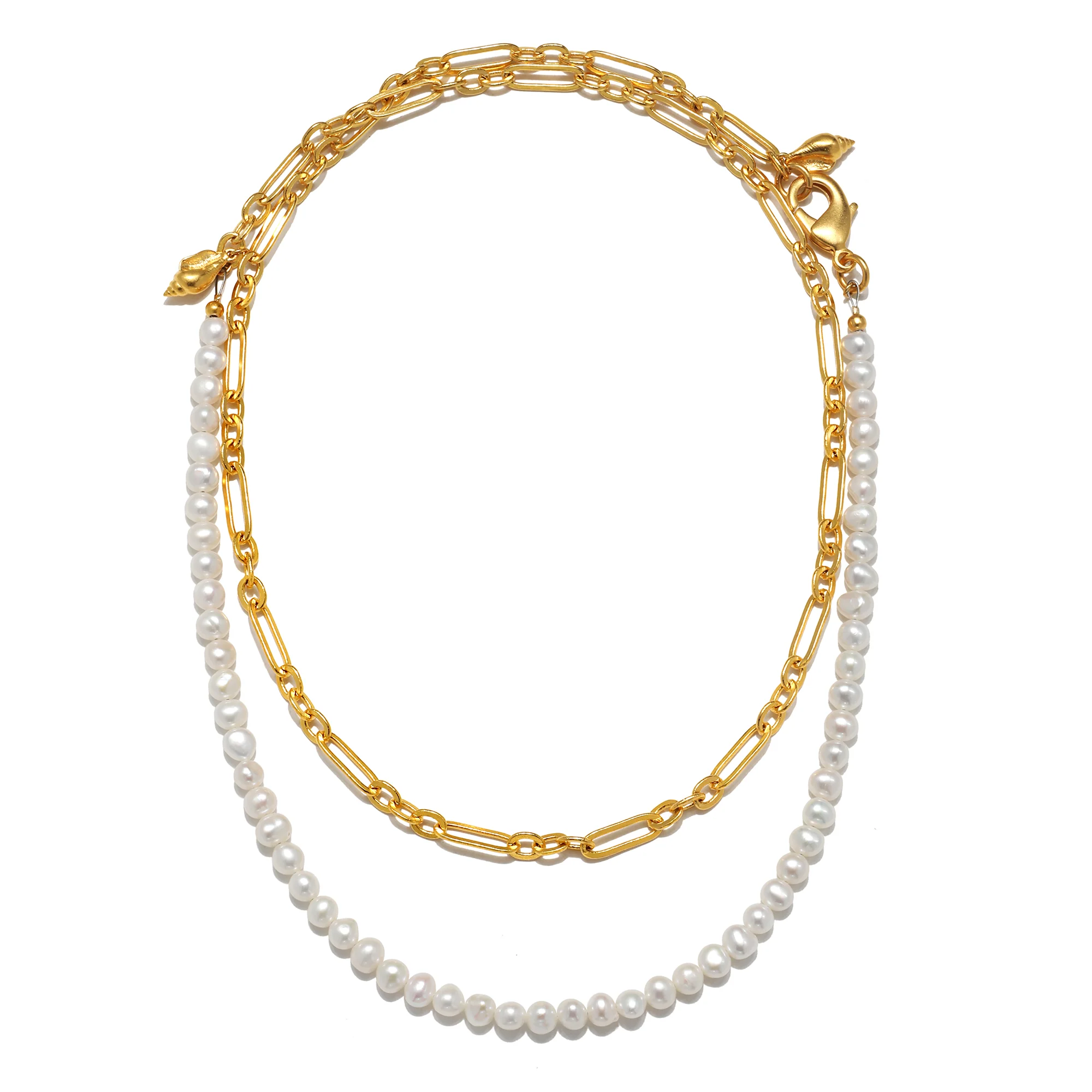 Sea Pearl Convertible Chain Necklace - Image 4