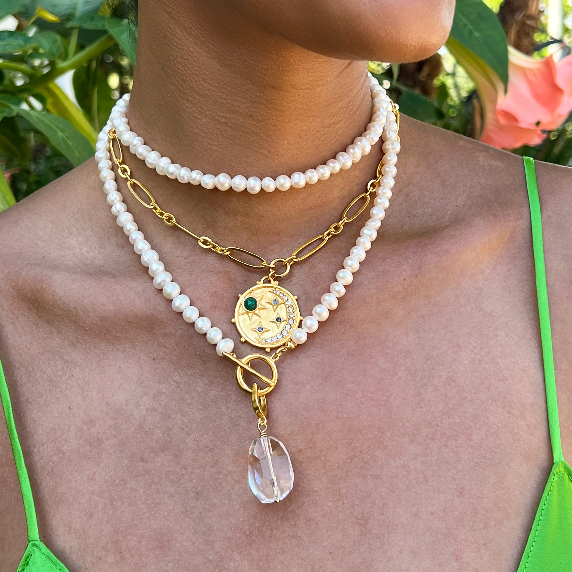 Rock Crystal Semi- Precious Clip-On Charm - Image 4