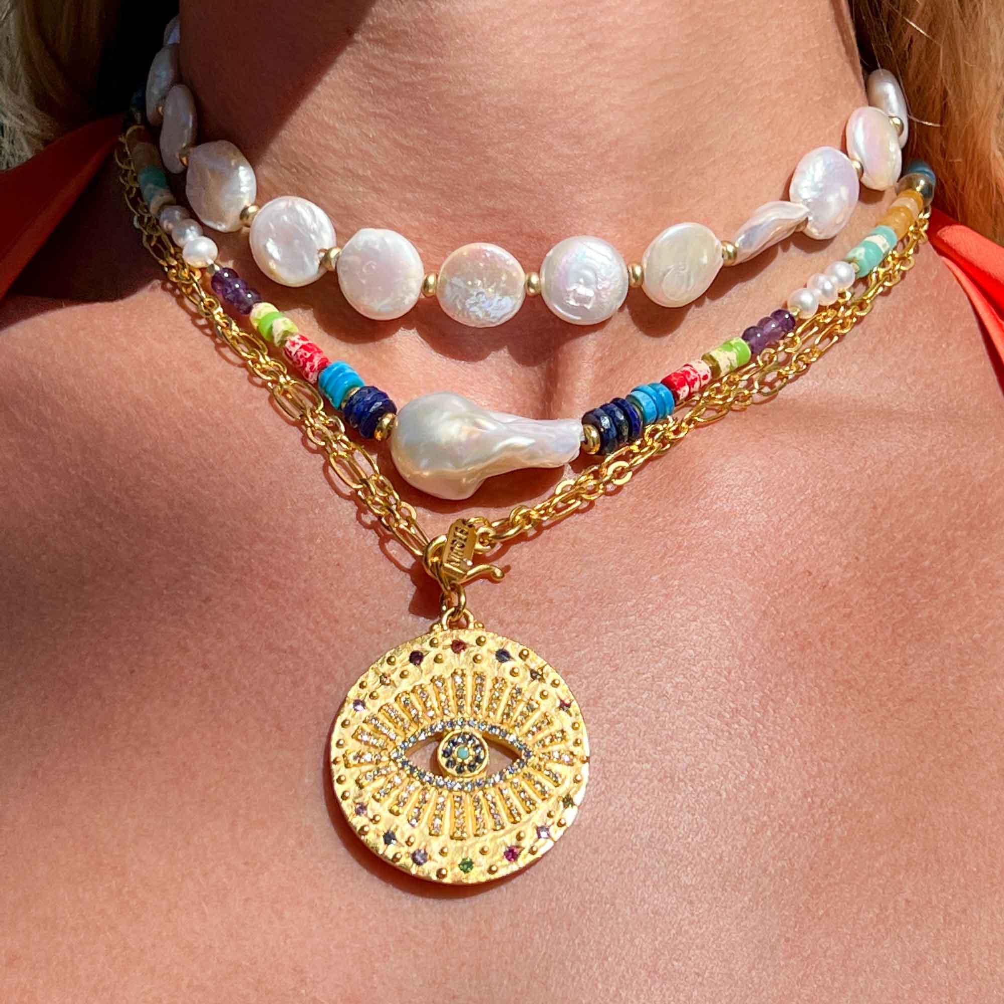 Serenity Pearl Choker Necklace - Image 5
