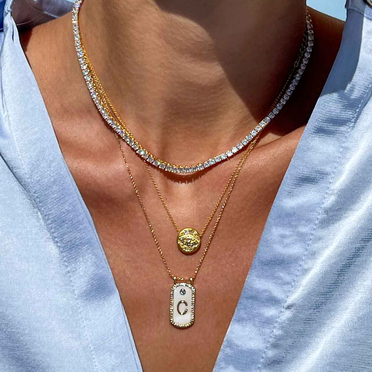 Skye Initial Necklace - Image 6